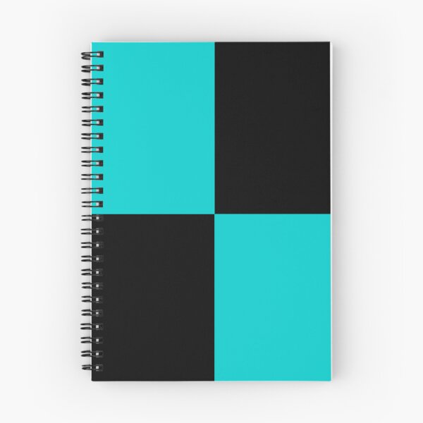 Item preview, Quarters - Black and Cyan designed and sold by JustPatterns2.