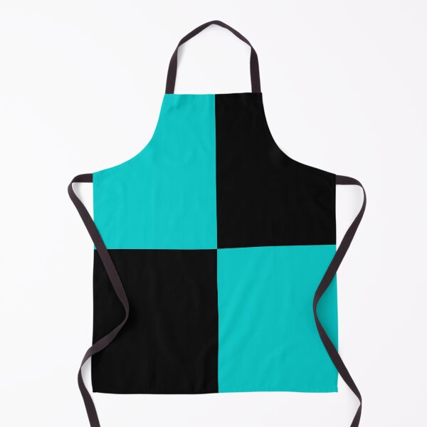 Item preview, Quarters - Black and Cyan designed and sold by JustPatterns2.