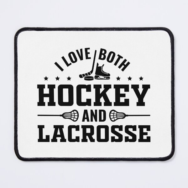 Item preview, I Love Both Hockey and Lacrosse, Funny Sports Player Parents designed and sold by Singhe Design.