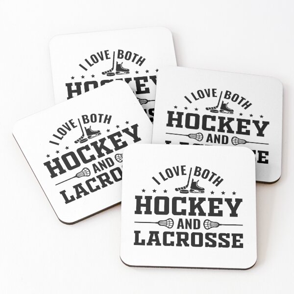 Item preview, I Love Both Hockey and Lacrosse, Funny Sports Player Parents designed and sold by Singhe Design.