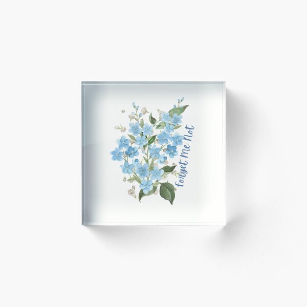 Artikelvorschau, Alaska State Vergissmeinnicht Blumen-Aquarell-T-Shirt Sticker entworfen und verkauft von ThinkNature!.
