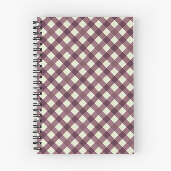 Item preview, Diagonal Gingham Pattern in Maroon and Beige designed and sold by ModdiesColors.