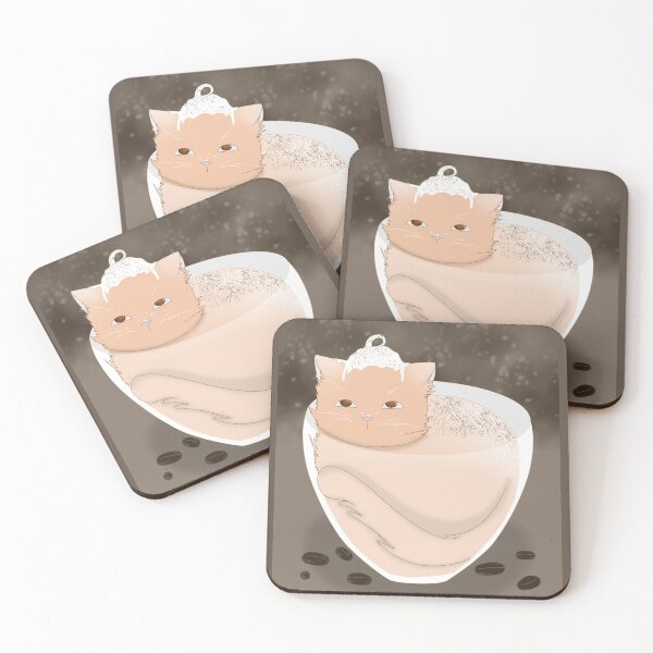 Item preview, Cappuccino cat - Cattuccino (background) designed and sold by LeCoffeeCat.