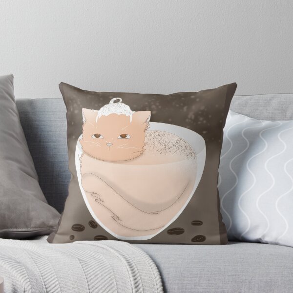 Item preview, Cappuccino cat - Cattuccino (background) designed and sold by LeCoffeeCat.
