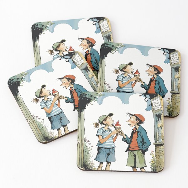 Item preview, Teenage boys and girls fighting over ice cream designed and sold by Whose-sweat.