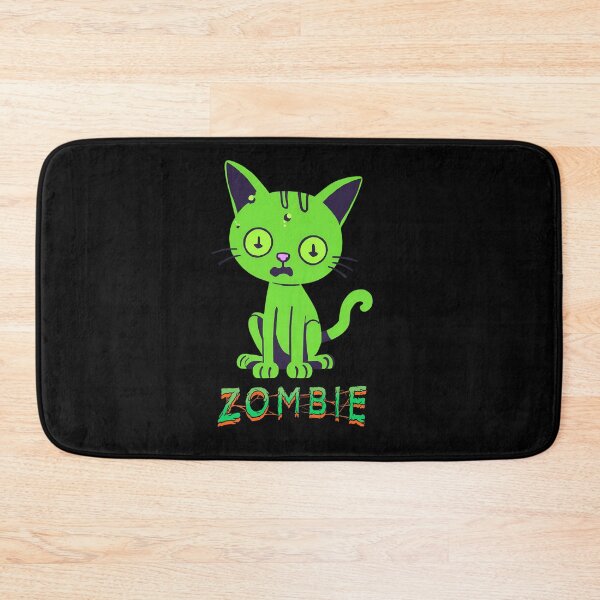 Item preview, Cute Green Zombie Cat - Adorable Undead Feline Design designed and sold by TrendVibee.