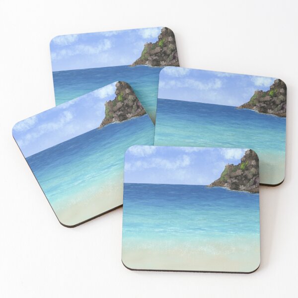 Item preview, Deserted Blue Water Beach  designed and sold by Lartheviking.