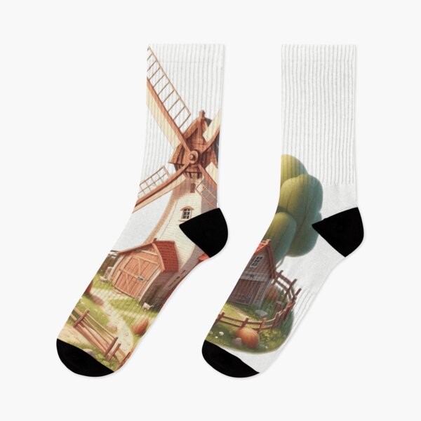 Item preview, Windmill with a Barn House to appreciate the Farmers and all they Do For Us designed and sold by erkabees.