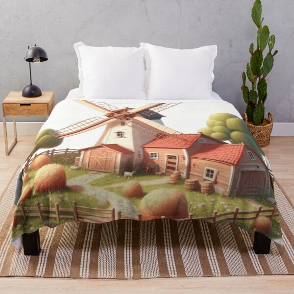 Item preview, Windmill with a Barn House to appreciate the Farmers and all they Do For Us designed and sold by erkabees.