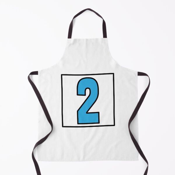 Item preview, number 2 blue with outline sticker, t shirt design poster designed and sold by JSWDESIGNS.