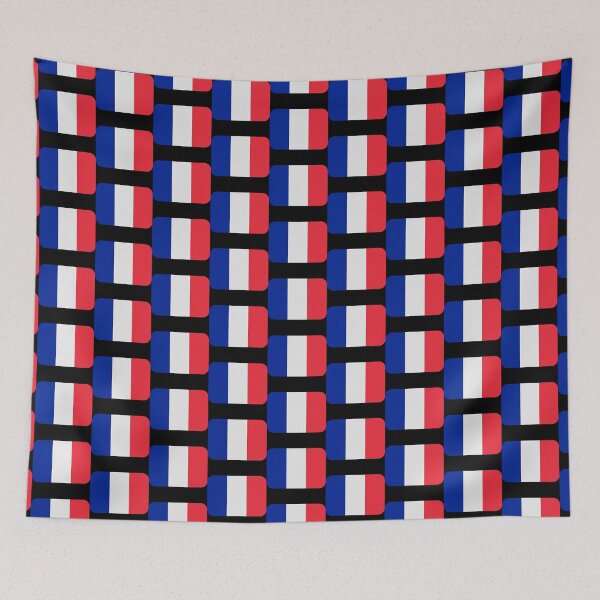 Item preview, French Country Flag - Rectangular Shaped Flag of France with Rounded Corners designed and sold by Kubala.