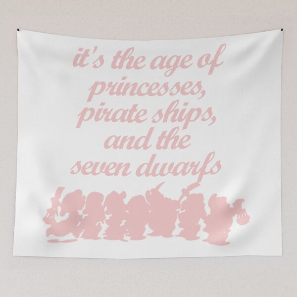 Item preview, Princesses, Pirate Ships and Dwarfs Millennial Pink designed and sold by FandomTrading.