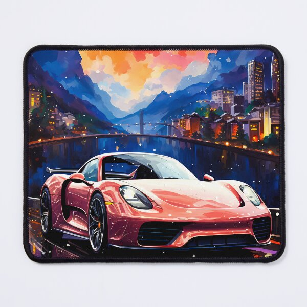 Item preview, Hypercar Reflections of Speed In Colorful Twilight designed and sold by RevUpDesign.