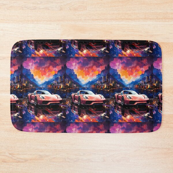 Item preview, Hypercar Reflections of Speed In Colorful Twilight designed and sold by RevUpDesign.
