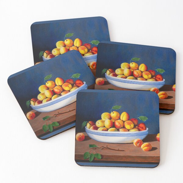 Item preview, Apricots in a Striped Bowl designed and sold by MichaelEpp.