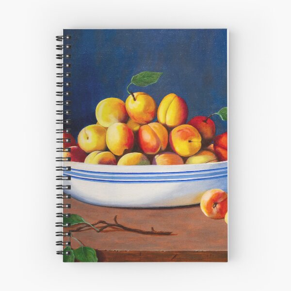 Item preview, Apricots in a Striped Bowl designed and sold by MichaelEpp.