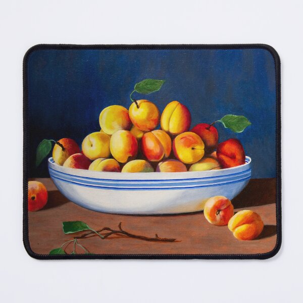 Item preview, Apricots in a Striped Bowl designed and sold by MichaelEpp.