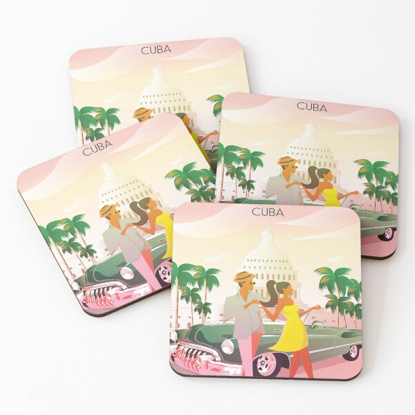 Item preview, Havana cuba travel poster dancing designed and sold by Arctic frame studio.