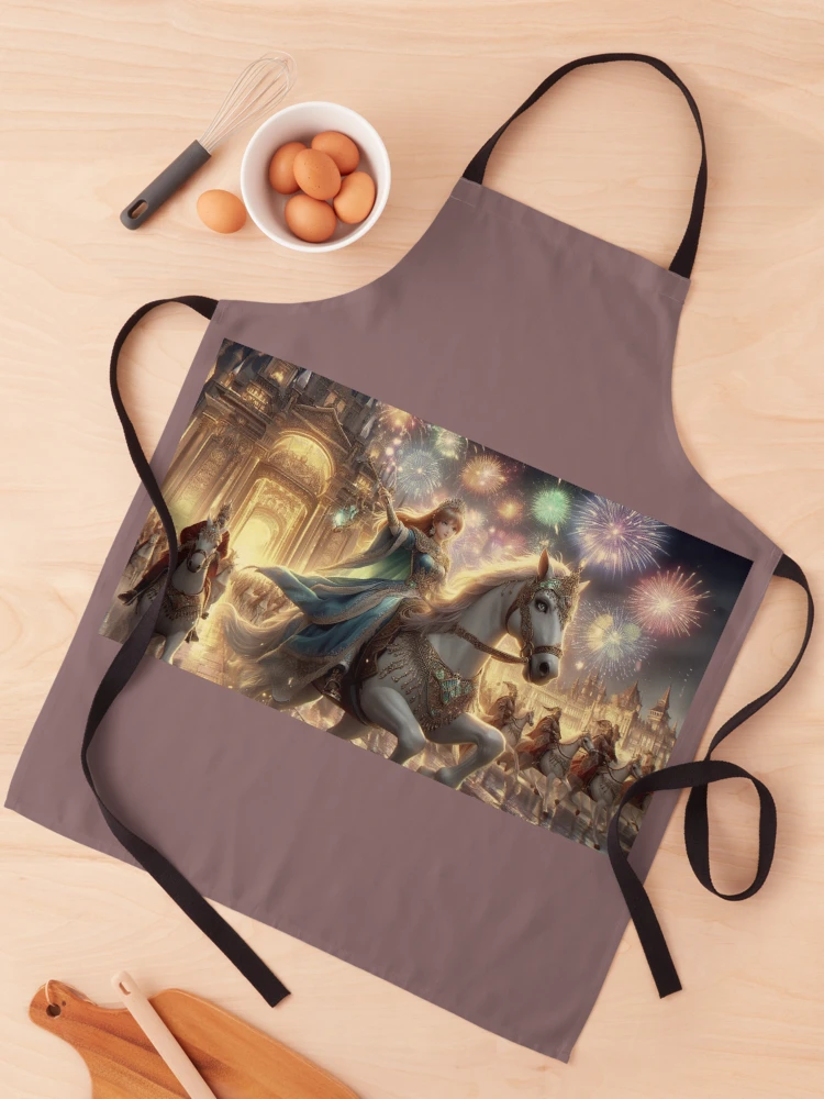 Thumbnail 1 of 6, Apron, Legendary Horseback Ride: Princess Unity designed and sold by choder61.