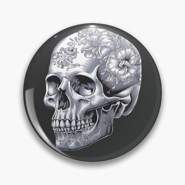 Item preview, Floral Skull designed and sold by CookiesMerch.