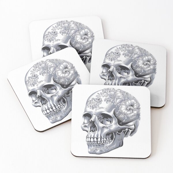 Item preview, Floral Skull designed and sold by CookiesMerch.