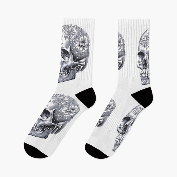 Item preview, Floral Skull designed and sold by CookiesMerch.