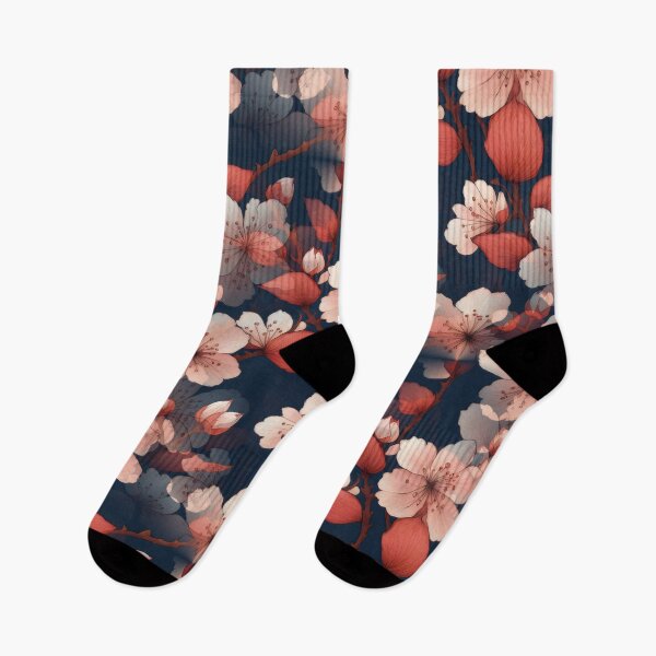 Item preview, Pink and red Japanese Kimono Pattern, Floral Kimono Design designed and sold by patterncrow.