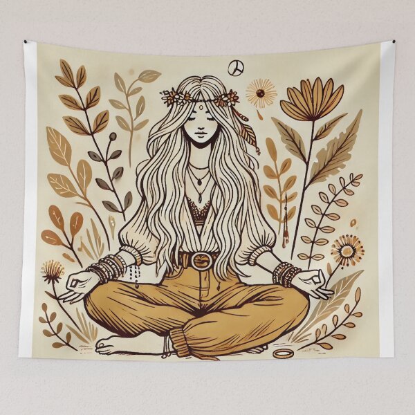 Item preview, Zen hippie goddess designed and sold by ValerieStOnge.