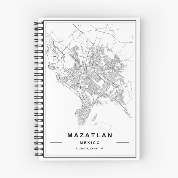 Item preview, Mazatlan Map designed and sold by SHAMPAIN-ART-CO.