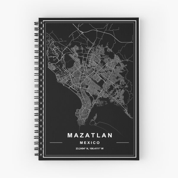 Item preview, Mazatlan Map designed and sold by SHAMPAIN-ART-CO.