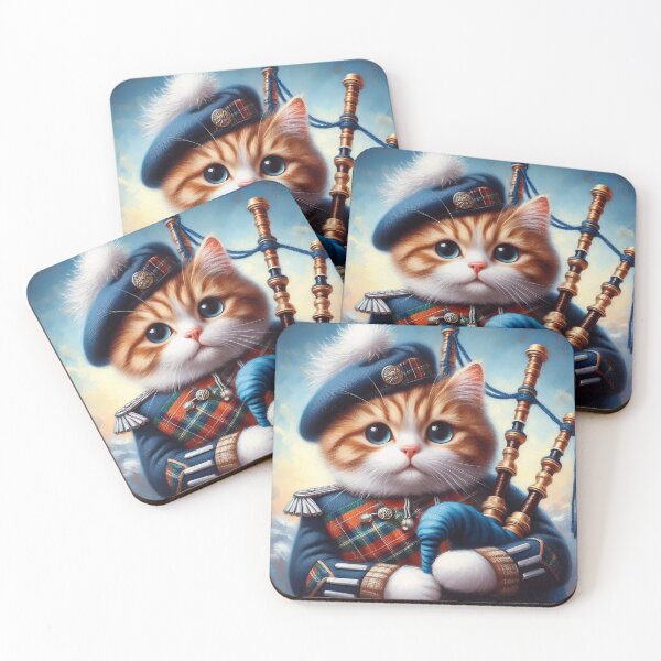 Item preview, Scottish Cat with Bagpipes designed and sold by Azrora.