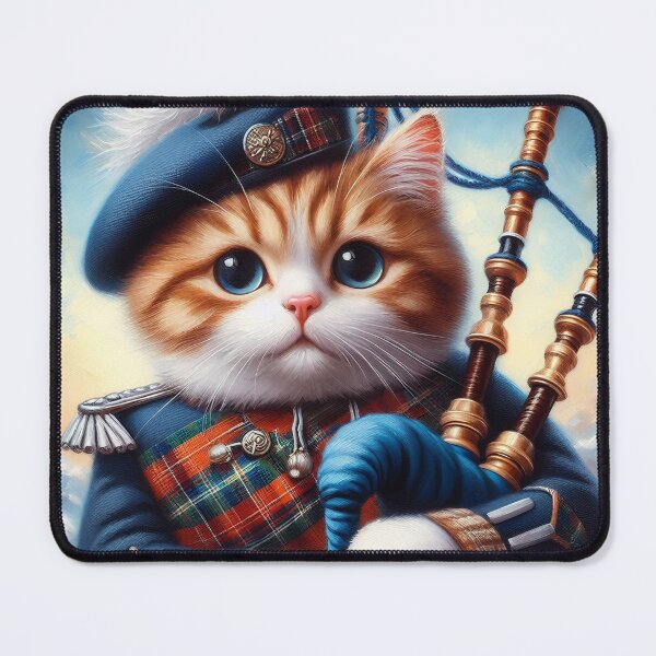 Item preview, Scottish Cat with Bagpipes designed and sold by Azrora.