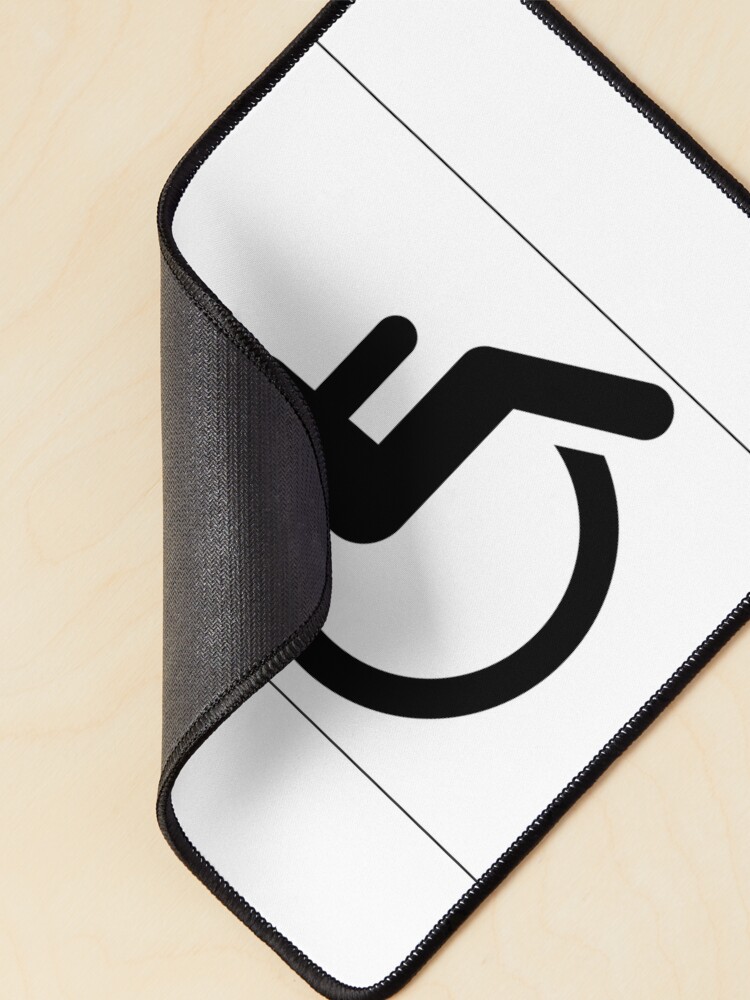 Thumbnail 2 of 5, Mouse Pad, Wheelchair Sign designed and sold by TriForceDesign.