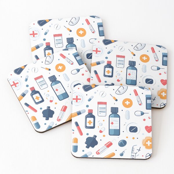 Item preview, Medical Essentials Pattern iPhone Case designed and sold by We-Ai-Art.