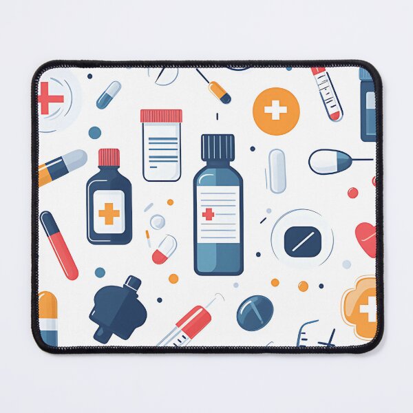 Item preview, Medical Essentials Pattern iPhone Case designed and sold by We-Ai-Art.