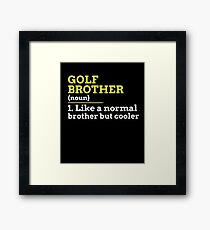 Golf Brother Framed Print