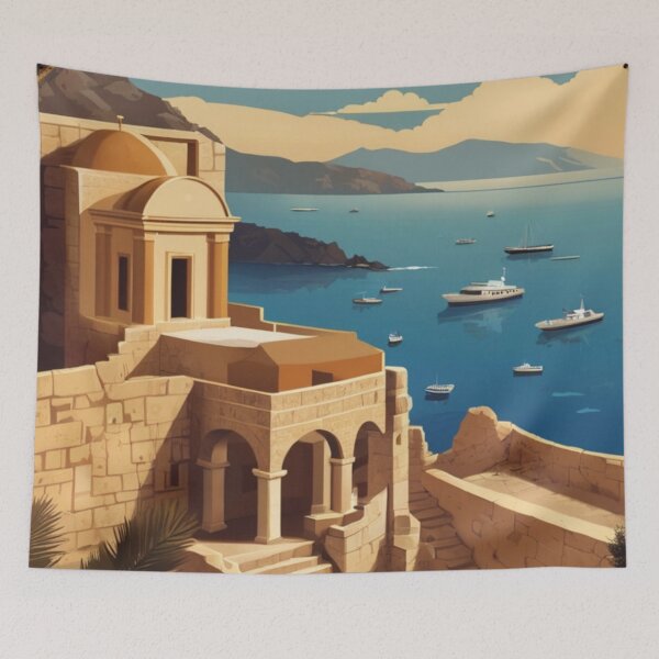 Item preview, 064 Vintage Crete, Greece Poster Design designed and sold by Alexis Art Collection.