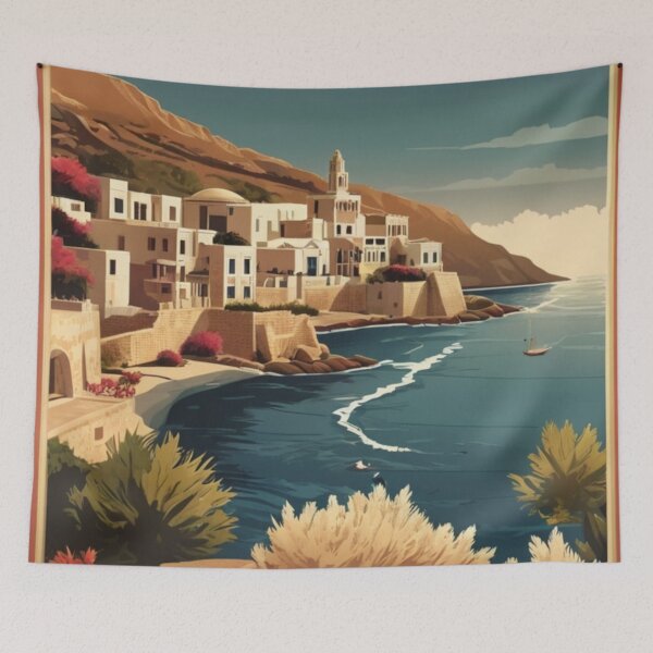 Item preview, 065 Vintage Crete, Greece Poster Design designed and sold by Alexis Art Collection.