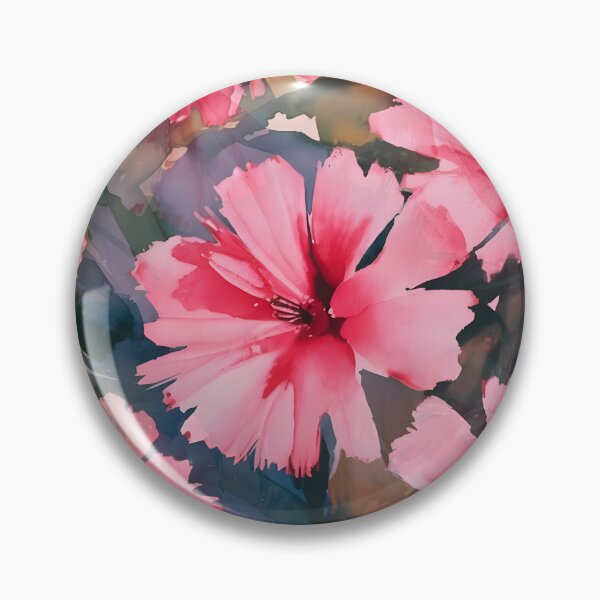 Item preview, Pink carnation pattern, handpainted floral designed and sold by patterncrow.