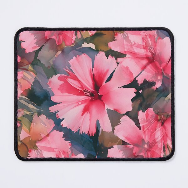 Item preview, Pink carnation pattern, handpainted floral designed and sold by patterncrow.