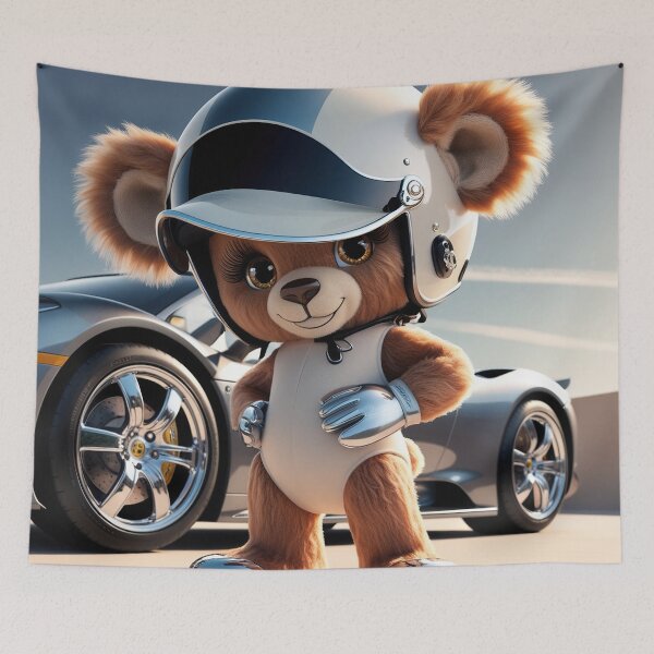 Item preview, Rally driver teddy bear designed and sold by Osintown.