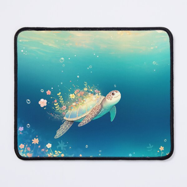 Item preview, Turtle Floral Wonderland Under the Sea designed and sold by AshiraCreations.