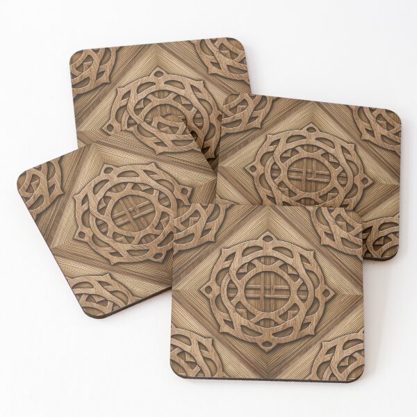Item preview, Celtic knot wood pattern for something a little different gift idea 04 designed and sold by GeoffBeattie.