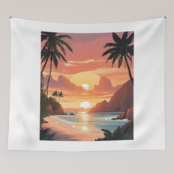 Item preview, Sunrise in La Digue  Beautiful View designed and sold by xiaidex.