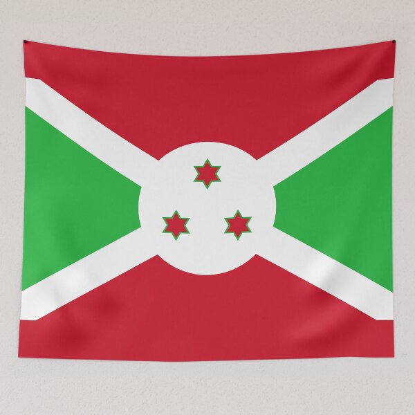 Item preview, Burundi Flag Print: Unity, Peace, and Tradition designed and sold by communedesigns.
