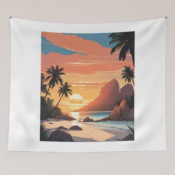 Item preview, Sunrise in La Digue  Beautiful View designed and sold by xiaidex.