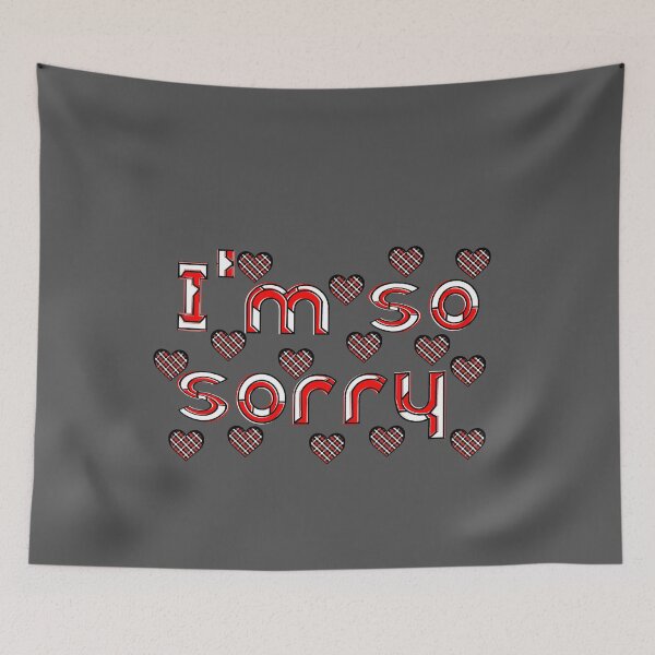 Item preview, Plaid Hearts and Bold Sorry Design designed and sold by 4rpixs.