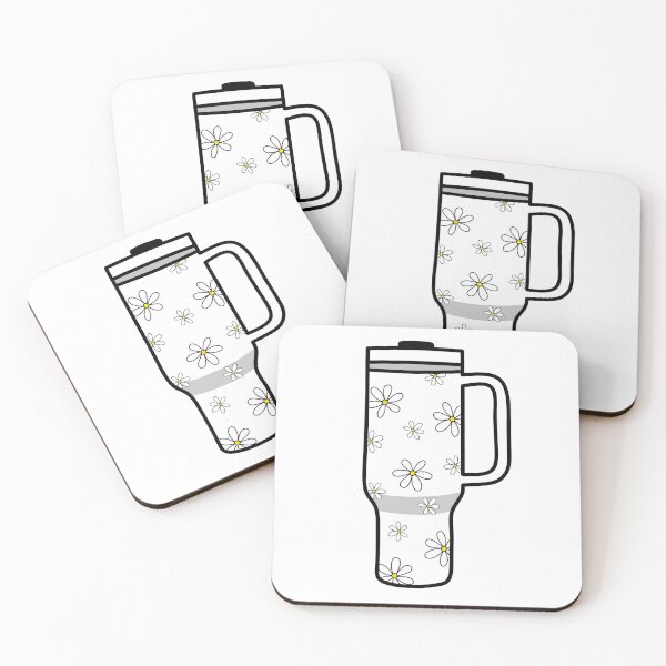 Item preview, 40oz Tumbler with Flower Doodle Pattern - White designed and sold by MrsCreative1.
