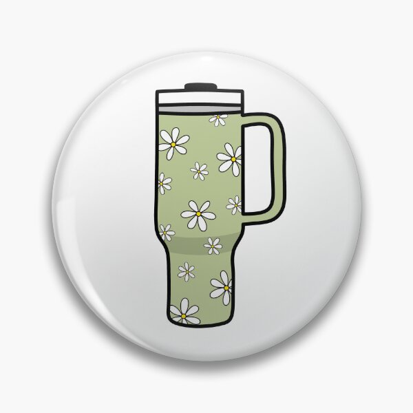 Item preview, 40oz Tumbler with Flower Doodle Pattern - Green designed and sold by MrsCreative1.