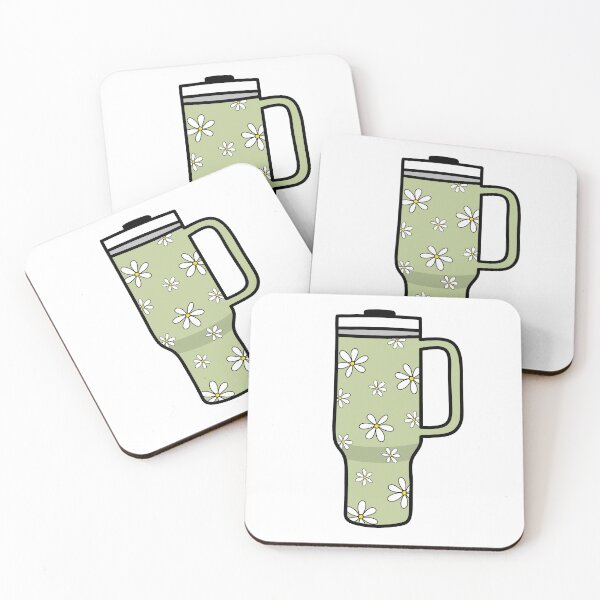 Item preview, 40oz Tumbler with Flower Doodle Pattern - Green designed and sold by MrsCreative1.